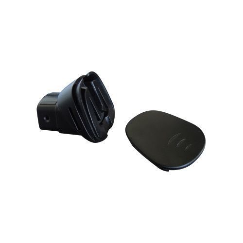 XP plastic mounting bracket kit with ribbed bracket body and oval protective face plate cover for Deus, Deus II, and ORX remote controls