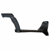 Close-up view of XP Deus replacement handle grip texture and armrest adjustment mechanism