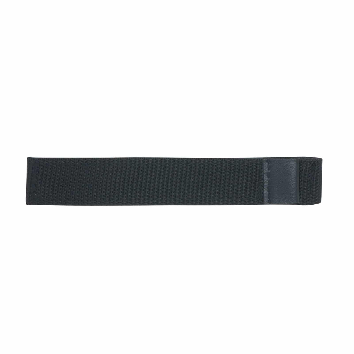 Black nylon hook and loop arm strap with adjustable fastener for metal detector