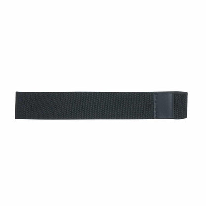 Black nylon hook and loop arm strap with adjustable fastener for metal detector