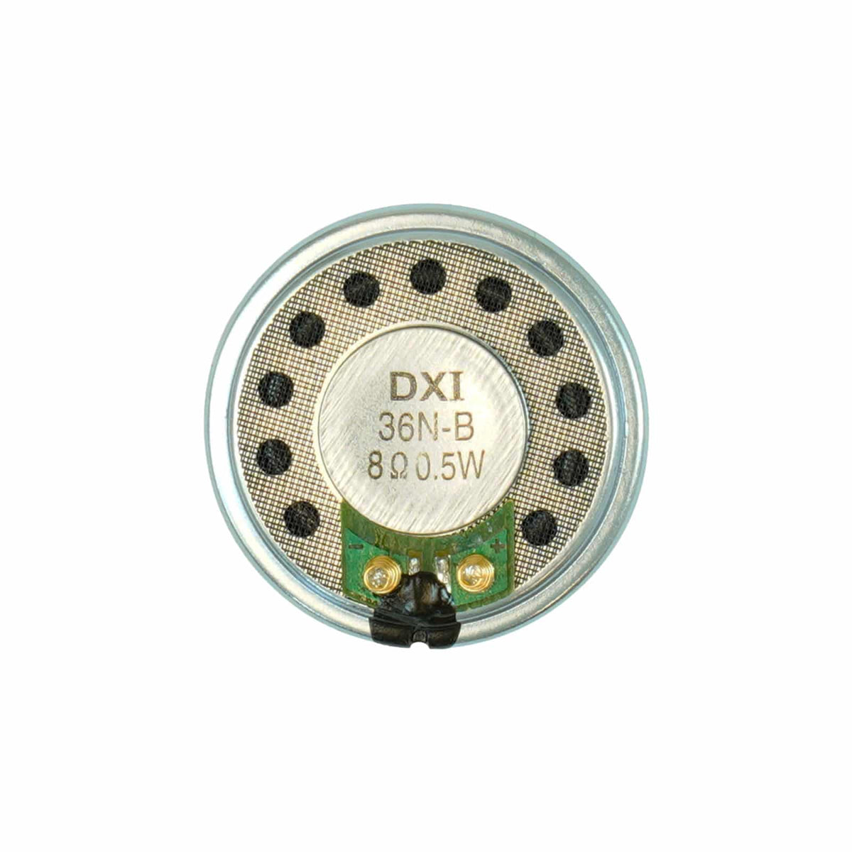 Close-up view of XP speaker replacement part D089 with technical specifications visible