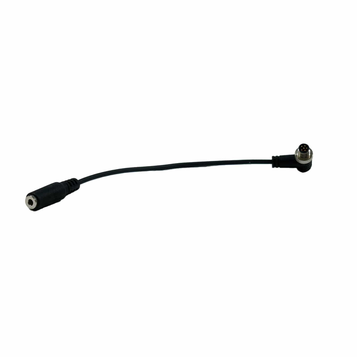 XP DEUS II remote control headphone jack adapter with angled 3.5mm connector on white background