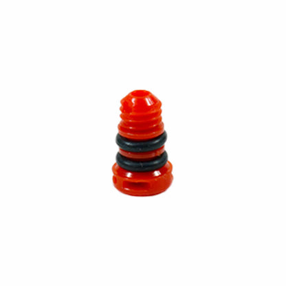 Red waterproof cap with black rubber seals stacked for XP DEUS II metal detector remote control
