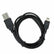 Black USB cable with standard USB-A connector and mini-B connector for XP Deus and ORX firmware updates and charging