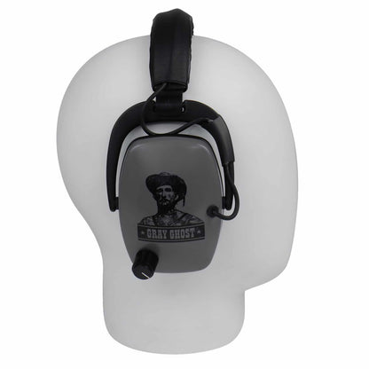 DetectorPro Gray Ghost NDT Platinum Series Headphones with 1/4" Angle Connector