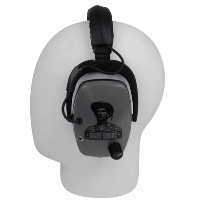 DetectorPro Gray Ghost NDT Platinum Series Headphones with 1/4" Angle Connector