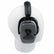 DetectorPro Original Gray Ghost Platinum headphones on display stand, front view