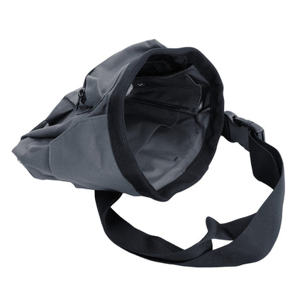 Gray Ghost Ultimate Catch All Pouch tipped back to show the mesh drain bottom and interior pocket