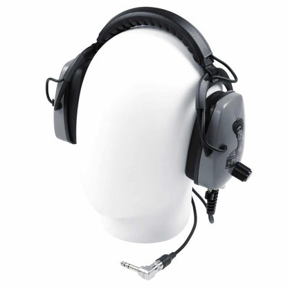 DetectorPro Ultimate Gray Ghost Platinum Series Headphones with 1/4" Angle Plug