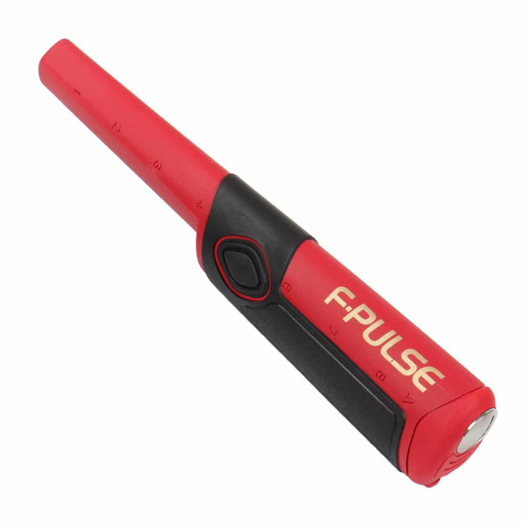 Fisher F-Pulse pinpointer in its black belt holster