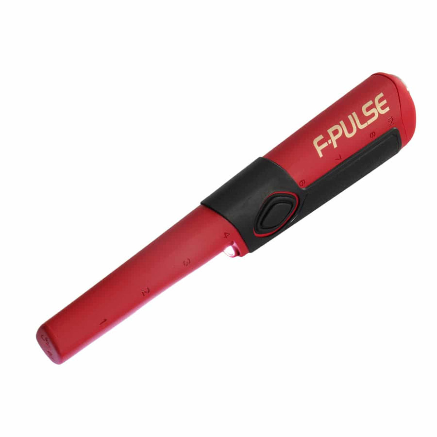 Fisher F-Pulse pinpointer tip and LED flashlight detail