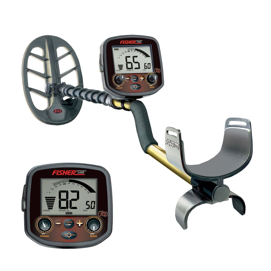 Fisher F19 11DD Metal Detector with 11" DD Elliptical Search Coil