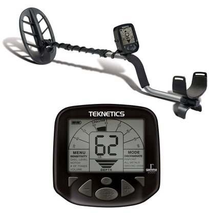 Teknetics Gamma 6000 Metal Detector w/ 11" DD Double-D Coil and 2 Year Warranty (Open Box)