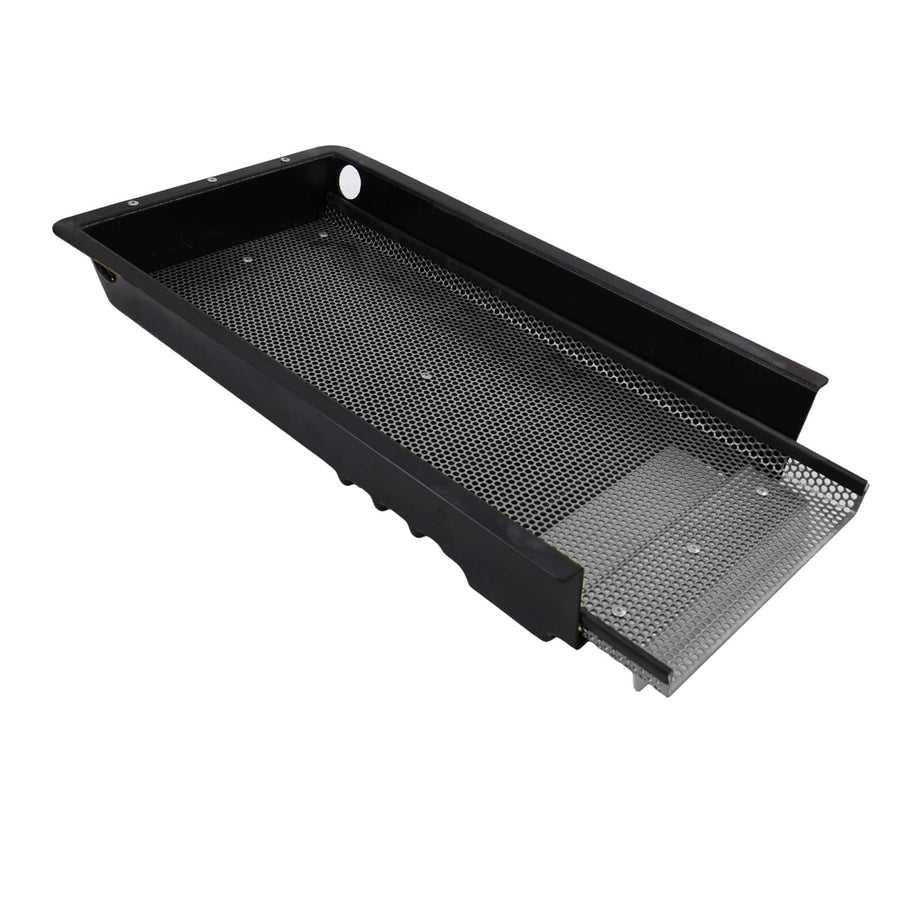 Gold Banker classifier tray with stainless steel punch plate and adjustable spray bar
