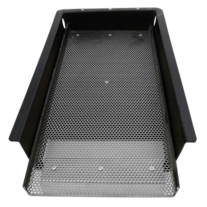 Gold Banker top view showing 3/16 inch stainless punch plate and nugget trap area
