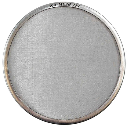 #100 Mesh stainless steel mesh classifier on white background