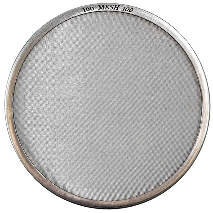 #100 Mesh stainless steel mesh classifier on white background