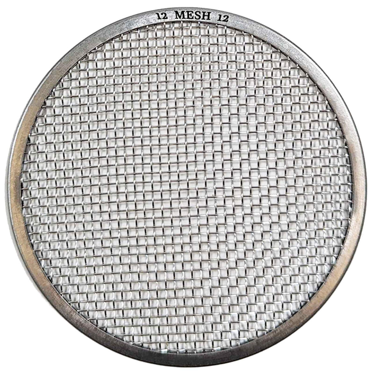 #12 Mesh stainless steel mesh classifier on white background
