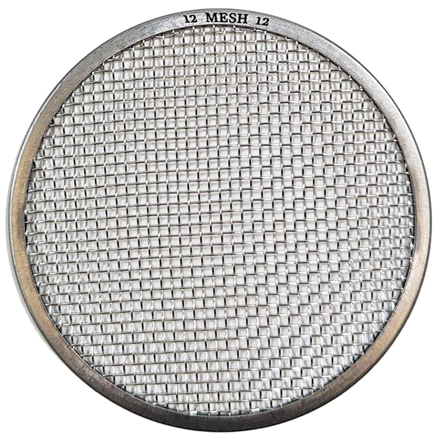 #12 Mesh stainless steel mesh classifier on white background