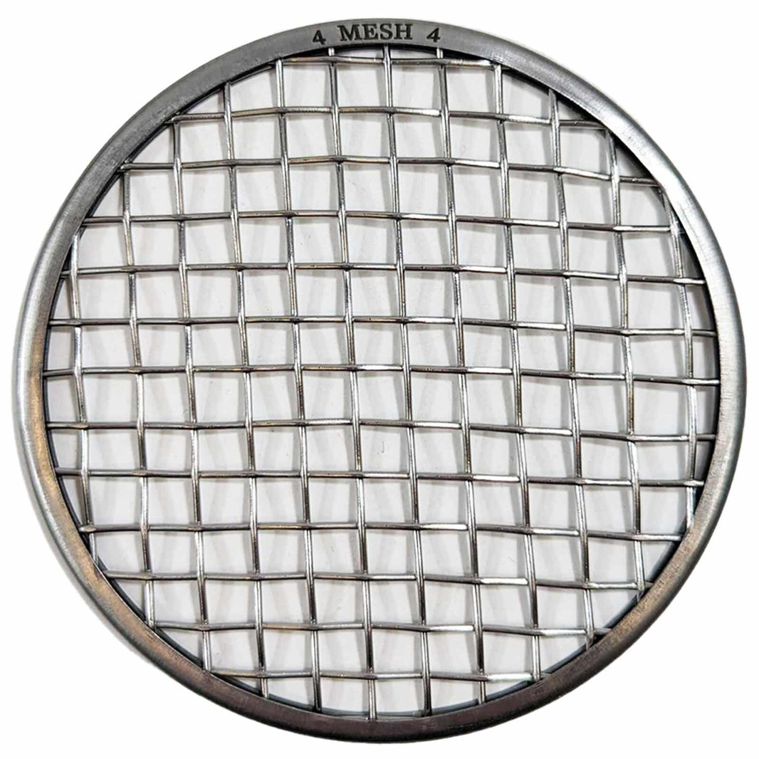 #4 Mesh stainless steel mesh classifier on white background