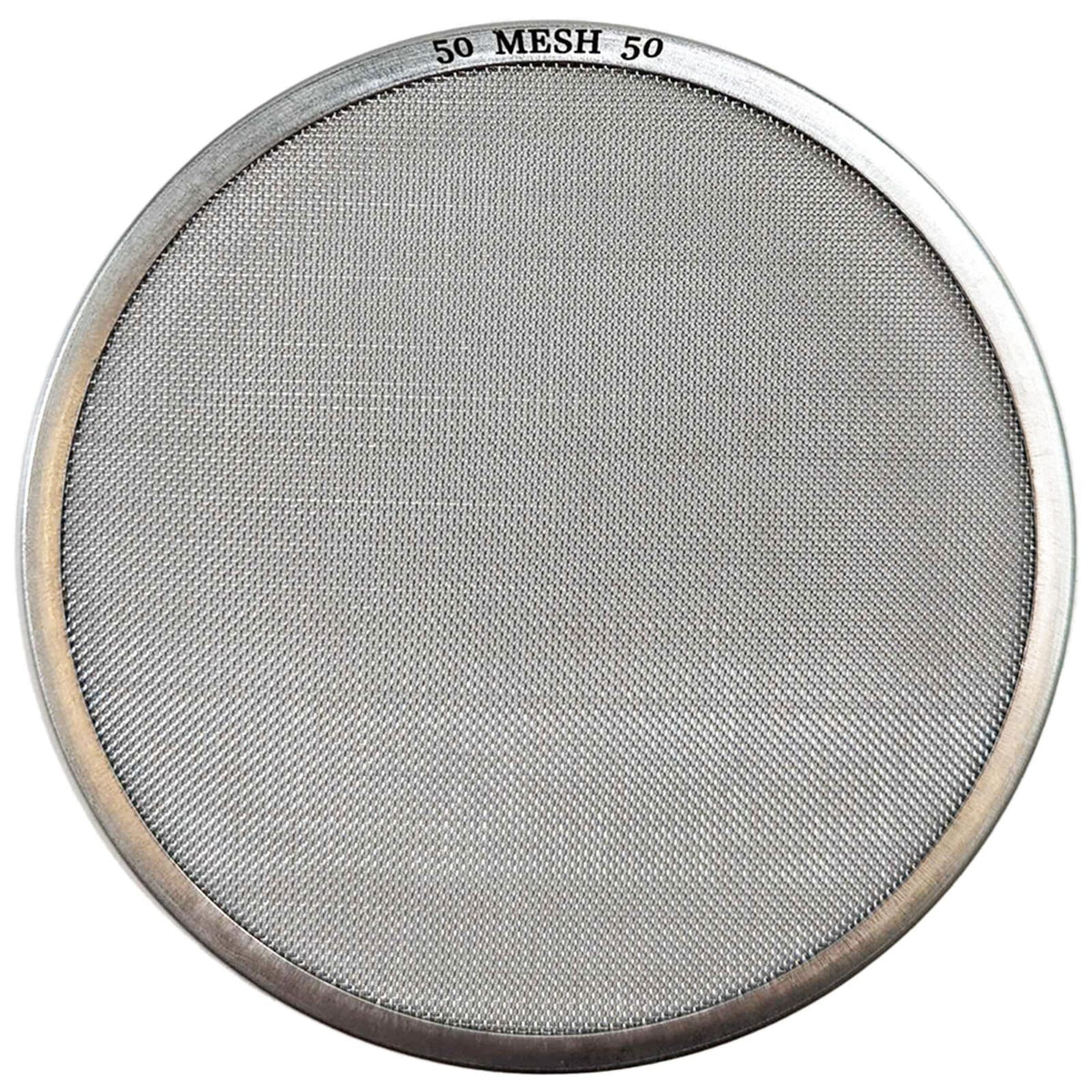#50 Mesh stainless steel mesh classifier on white background
