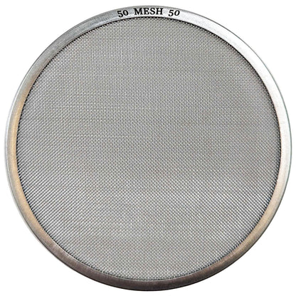 #50 Mesh stainless steel mesh classifier on white background