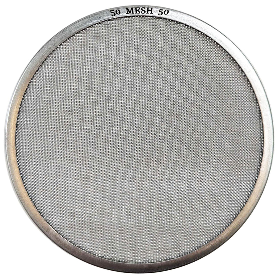 #50 Mesh stainless steel mesh classifier on white background