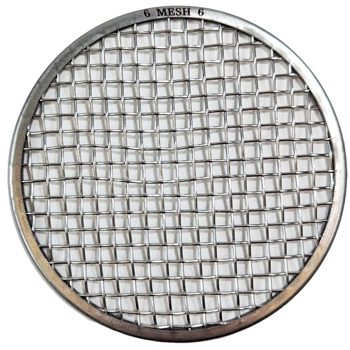 #6 Mesh stainless steel mesh classifier on white background