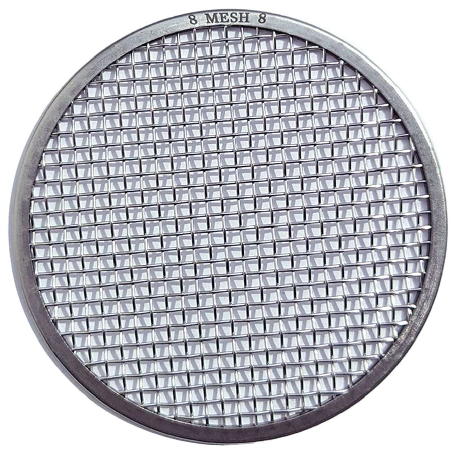 #8 Mesh stainless steel mesh classifier on white background