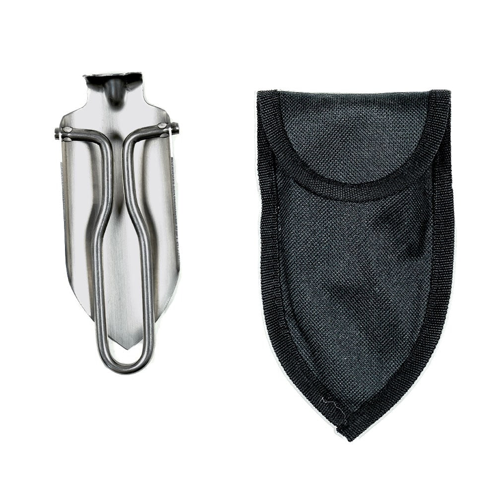 Gold Claw Stainless Steel Folding Shovel with Case