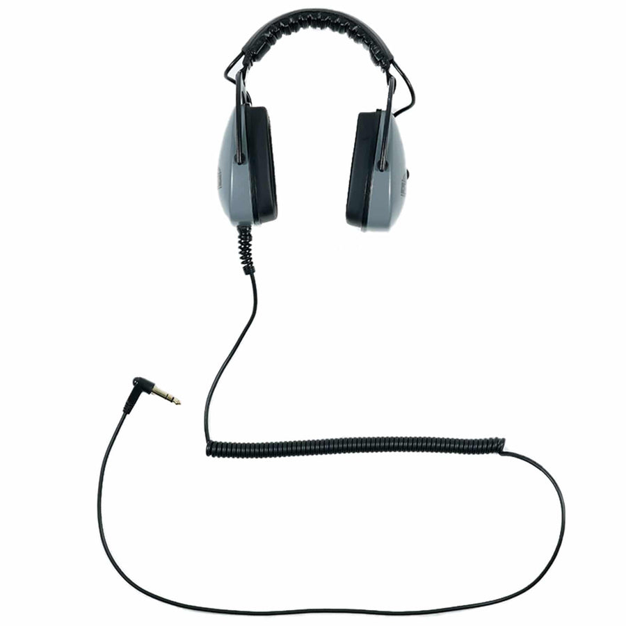 Gray Ghost Deep Woods headphones showing foldable design and padded headband