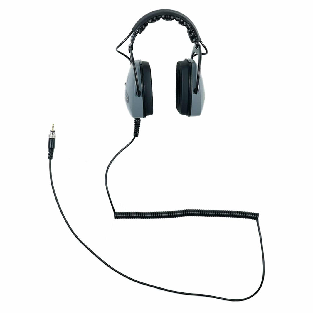 Gray Ghost Deep Woods headphones showing foldable over-ear design and padded headband