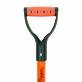 Handle of the Lil' digger shovel showing a close up of the grip