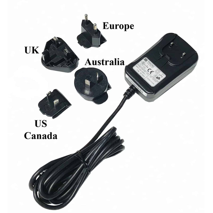 Gold Magic 12-U external 110/220 volt charger with international plug adapters