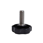 Close-up view of Gold Magic spiral machine third leg adjustment knob threading
