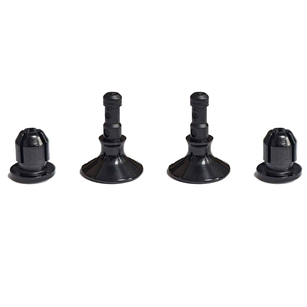 Gold Magic control box lid latches showing plunger and latch components