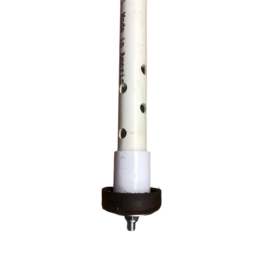 Quick Sniper hand pump showing leather plunger and internal cavity design