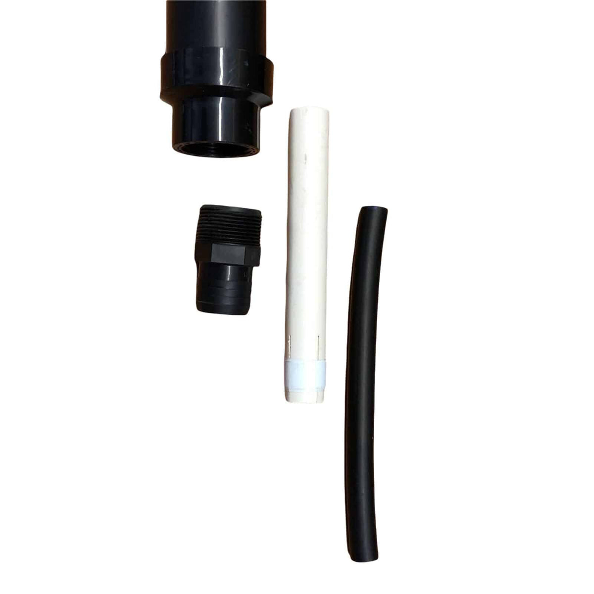 Quick Sniper hand pump components laid out showing assembly parts