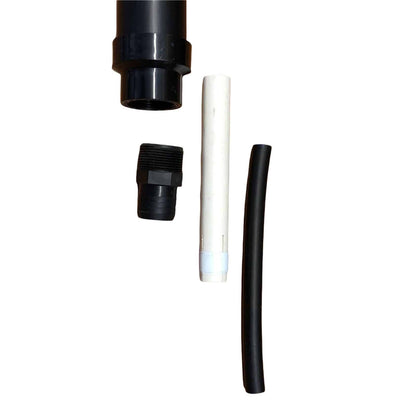 Quick Sniper hand pump components laid out showing assembly parts