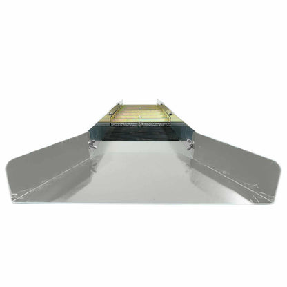 TerraX Folding Aluminum Sluice Box with Miner’s Moss & Carpet – Tool-Free Setup