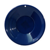 TerraX 10 inch blue plastic gold pan with dual riffle prospecting design