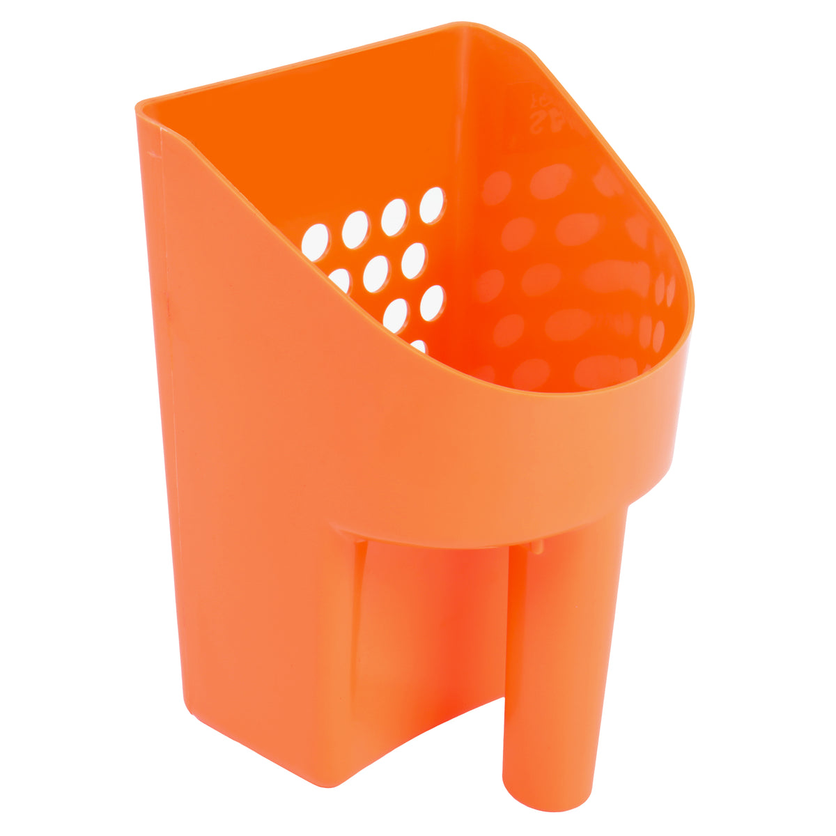 Orange plastic sand scoop alternative color option for metal detecting