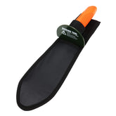 Black belt sheath for 13 inch metal detecting digger with loop attachment