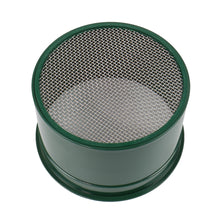 6" Green Plastic Mini Stackable Sifting Classifier Available 10, 20, 30, 40, 50, or 60 Holes per Sq. Inch