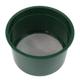 TerraX 6 inch green plastic sifting classifier with 60 mesh stainless steel screen