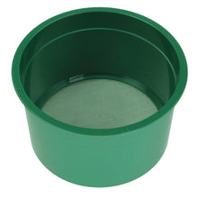 6" Green Plastic Mini Stackable Sifting Classifier Available 10, 20, 30, 40, 50, or 60 Holes per Sq. Inch