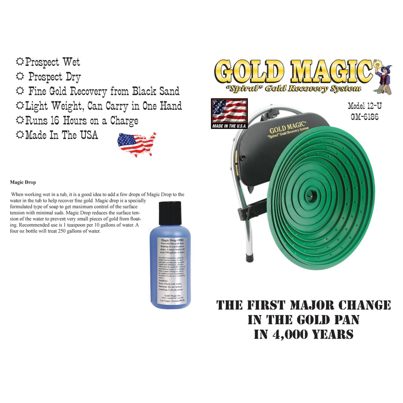 Gold Magic 12-U Spiral Panning Machine Instruction Manual Digital