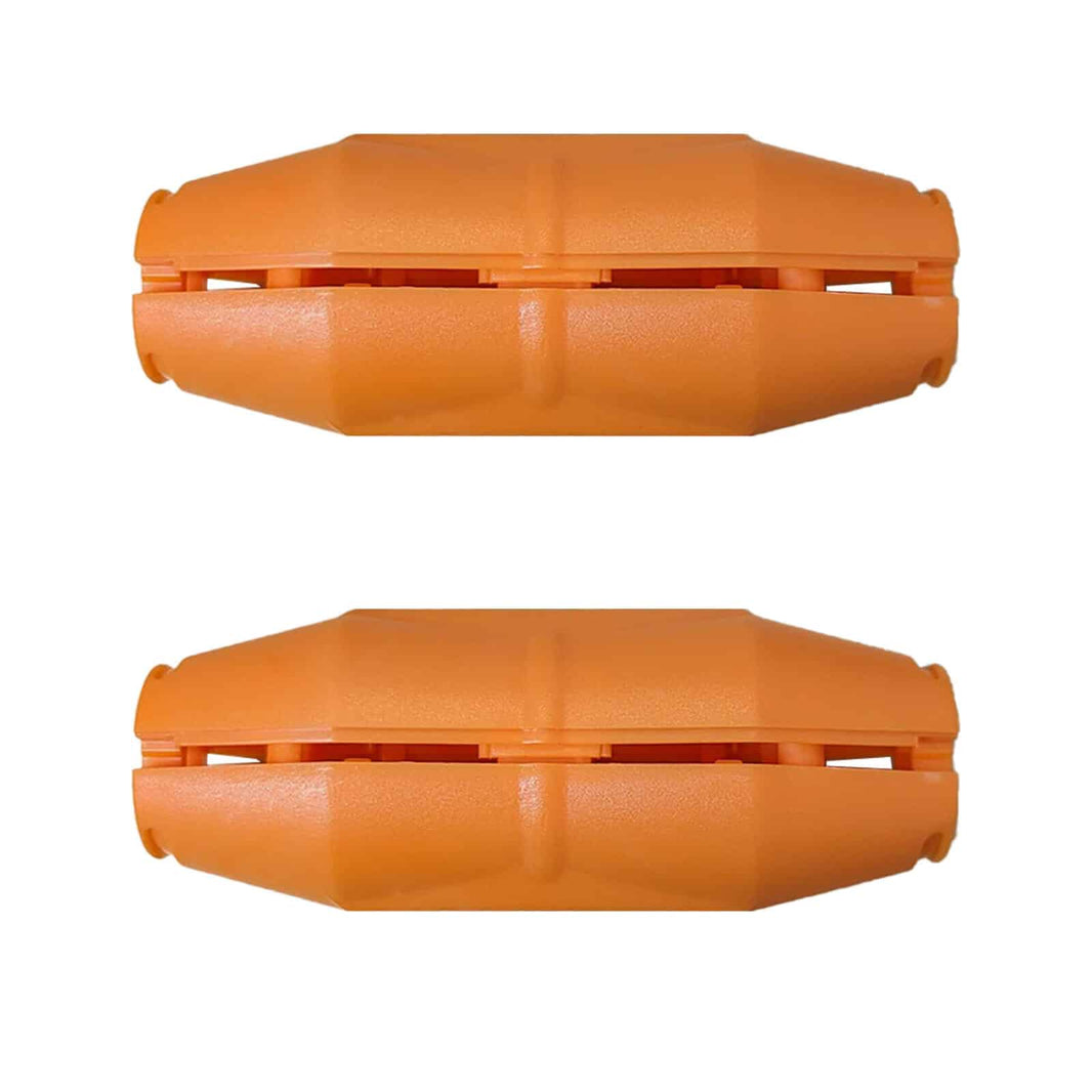 Orange Bucket Handle Grips Reduce Hand Fatigue for Wire Bail Handle
