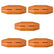 Orange Bucket Handle Grips Reduce Hand Fatigue for Wire Bail Handle