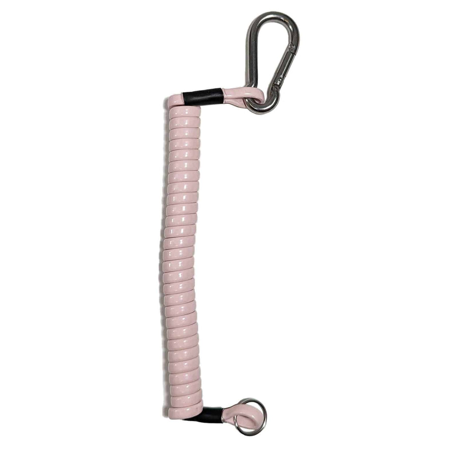 Dan's pink pinpointer lanyard with secure attachment clip